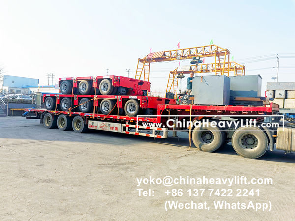 CHINA HEAVY LIFT manufacture 16 axle modular trailer multi axle compatible Goldhofer THP/SL to Vietnam HoChiMinh City, www.chinaheavylift.com