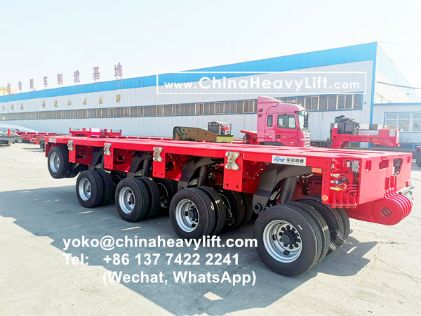 CHINA HEAVY LIFT manufacture 16 axle modular trailer multi axle compatible Goldhofer THP/SL to Vietnam HoChiMinh City, www.chinaheavylift.com