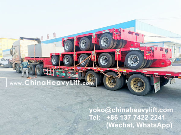 CHINA HEAVY LIFT manufacture 16 axle modular trailer multi axle compatible Goldhofer THP/SL to Vietnam HoChiMinh City, www.chinaheavylift.com