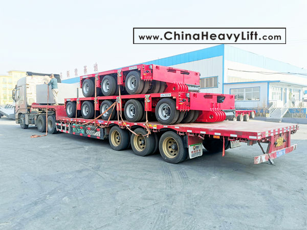 CHINA HEAVY LIFT manufacture 16 axle modular trailer multi axle compatible Goldhofer THP/SL to Vietnam HoChiMinh City, www.chinaheavylift.com