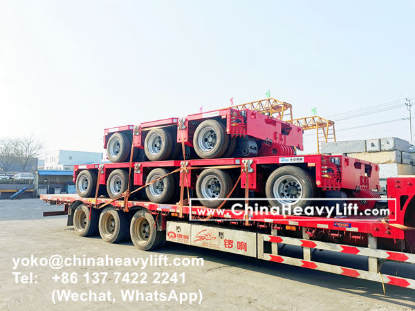 CHINA HEAVY LIFT manufacture 16 axle modular trailer multi axle compatible Goldhofer THP/SL to Vietnam HoChiMinh City, www.chinaheavylift.com