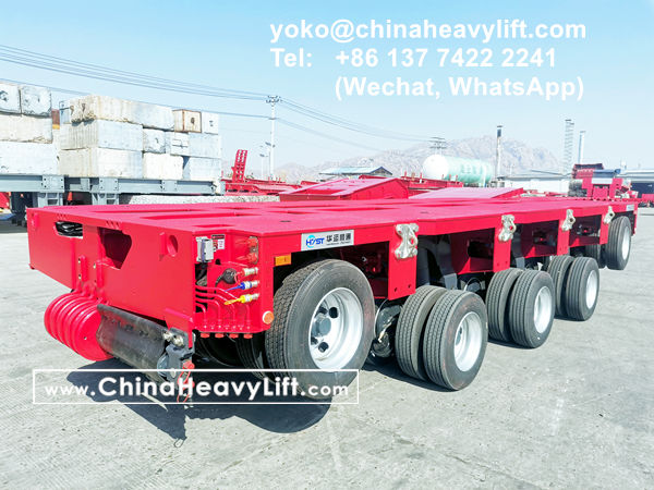 CHINA HEAVY LIFT manufacture 16 axle modular trailer multi axle compatible Goldhofer THP/SL to Vietnam HoChiMinh City, www.chinaheavylift.com