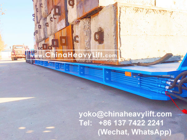 CHINA HEAVY LIFT manufacture 200 ton Drop Deck 10m length compatible Goldhofer THP/SL heavy duty modular trailer multi axles for Malaysia, www.chinaheavylift.com
