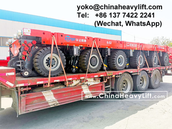 CHINAHEAVYLIFT manufacture 40 axle line Scheuerle SPMT Self-propelled Modular Transporters and PPU power pack unit, www.chinaheavylift.com