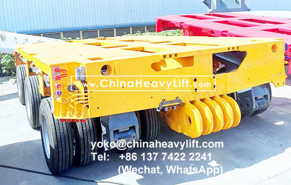 CHINA HEAVY LIFT manufacture 40 axle line modular trailer and Gooseneck compatible Goldhofer THP/SL heavy duty modules to Manila Philippines, www.chinaheavylift.com