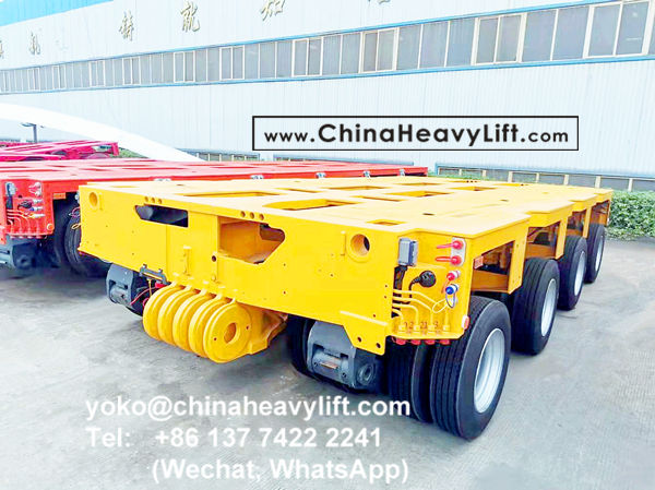 CHINA HEAVY LIFT manufacture 40 axle line modular trailer and Gooseneck compatible Goldhofer THP/SL heavy duty modules to Manila Philippines, www.chinaheavylift.com