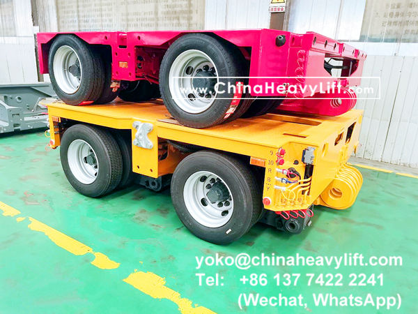 CHINA HEAVY LIFT manufacture 40 axle line modular trailer and Gooseneck compatible Goldhofer THP/SL heavy duty modules to Manila Philippines, www.chinaheavylift.com