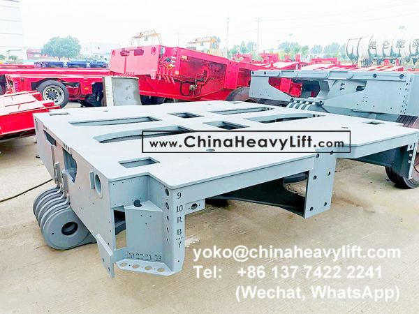 CHINA HEAVY LIFT manufacture 40 axle line modular trailer and Gooseneck compatible Goldhofer THP/SL heavy duty modules to Manila Philippines, www.chinaheavylift.com
