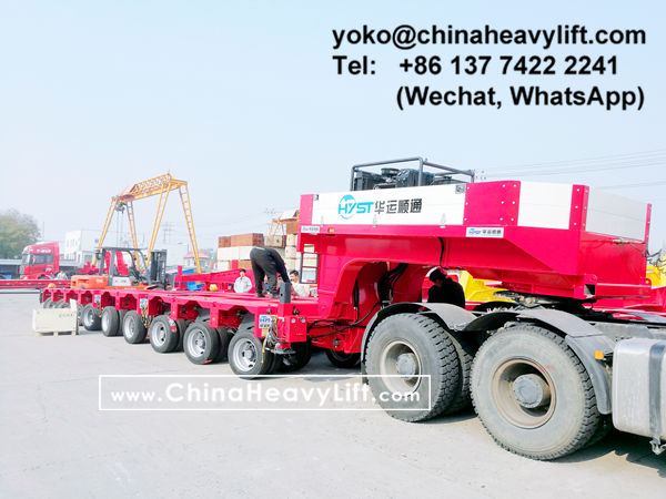 CHINAHEAVYLIFT manufacture 40 axle lines Mdoular Trailers and Gooseneck with min height 690mm lowest in market, www.chinaheavylift.com