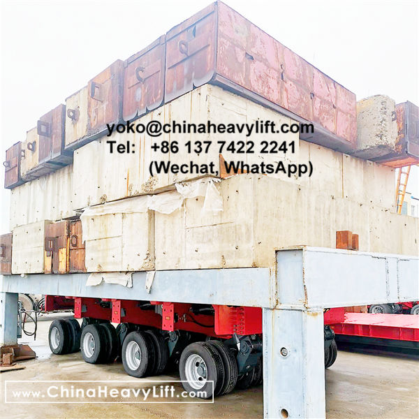 CHINA HEAVY LIFT manufacture 40 axle lines heavy duty modular trailers hydraulic multi axles and Spacer, www.chinaheavylift.com