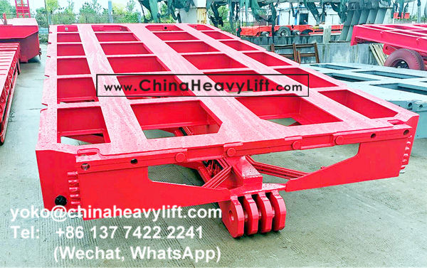 CHINA HEAVY LIFT manufacture 40 axle lines heavy duty modular trailers hydraulic multi axles and Spacer, www.chinaheavylift.com