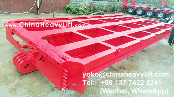 CHINA HEAVY LIFT manufacture 40 axle lines heavy duty modular trailers hydraulic multi axles and Spacer, www.chinaheavylift.com