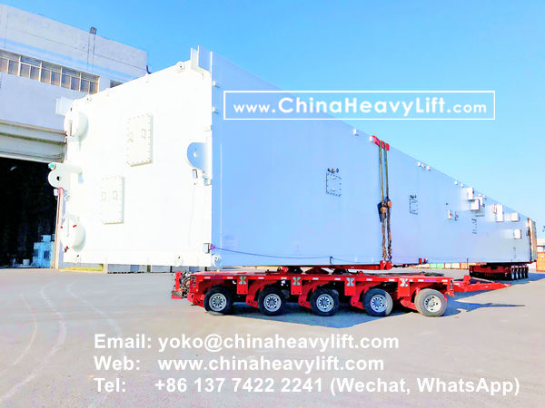 CHINA HEAVY LIFT manufacture 400 ton TurnTable Long-load Swivel Bolster for side by side Modular Trailers multi axle compatible Goldhofer THP/SL, www.chinaheavylift.com