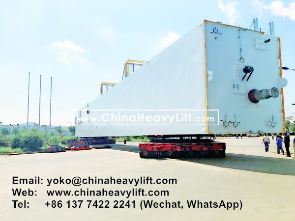 CHINA HEAVY LIFT manufacture 400 ton TurnTable Long-load Swivel Bolster for side by side Modular Trailers multi axle compatible Goldhofer THP/SL, www.chinaheavylift.com
