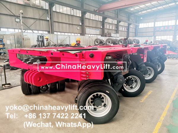 CHINA HEAVY LIFT manufacture Modular Trailers multi axles with 770mm min height, www.chinaheavylift.com