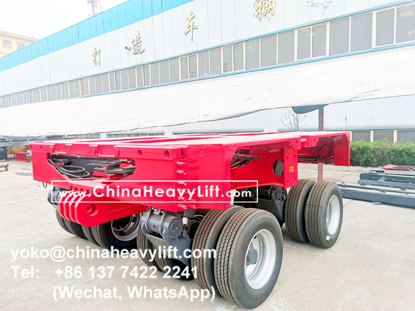 CHINA HEAVY LIFT manufacture Modular Trailers multi axles with 770mm min height, www.chinaheavylift.com