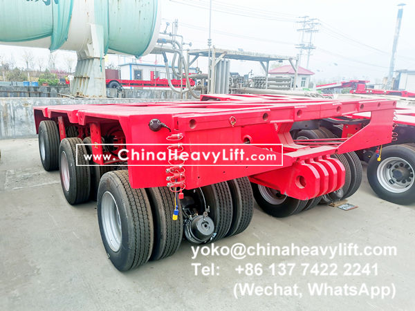 CHINA HEAVY LIFT manufacture Modular Trailers multi axles with 770mm min height, www.chinaheavylift.com