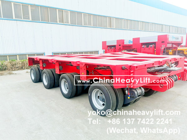 CHINA HEAVY LIFT manufacture Modular Trailers multi axles with 770mm min height, www.chinaheavylift.com