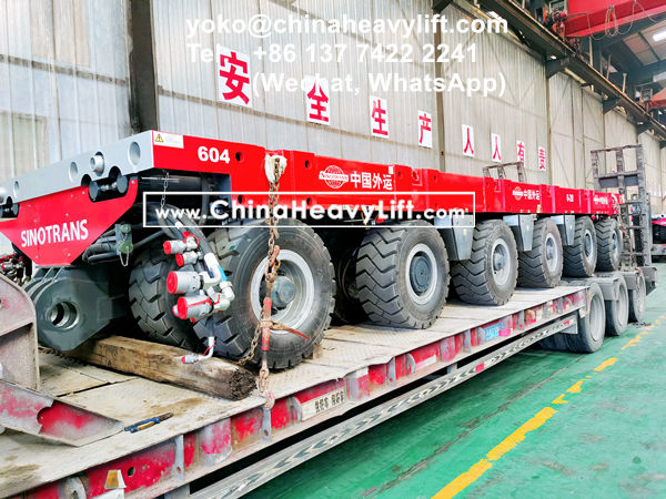 CHINA HEAVY LIFT manufacture SPMT Self-propelled Modular Transporters deliver from factory, compatible Scheuerle SPMT, www.chinaheavylift.com