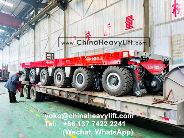 CHINA HEAVY LIFT manufacture SPMT Self-propelled Modular Transporters deliver from factory, compatible Scheuerle SPMT, www.chinaheavylift.com