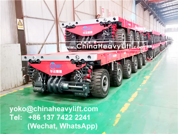 CHINA HEAVY LIFT manufacture compatible Scheuerle SPMT Self-propelled Modular Transporters and PPU power pack unit, www.chinaheavylift.com