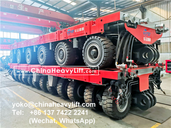 CHINA HEAVY LIFT manufacture compatible Scheuerle SPMT Self-propelled Modular Transporters and PPU power pack unit, www.chinaheavylift.com