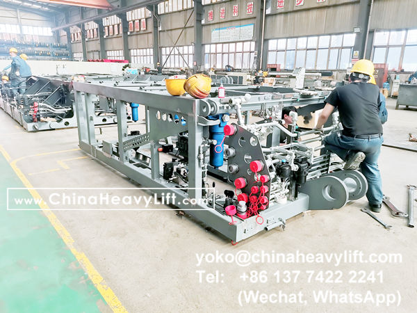 CHINA HEAVY LIFT manufacture compatible Scheuerle SPMT Self-propelled Modular Transporters and PPU power pack unit, www.chinaheavylift.com