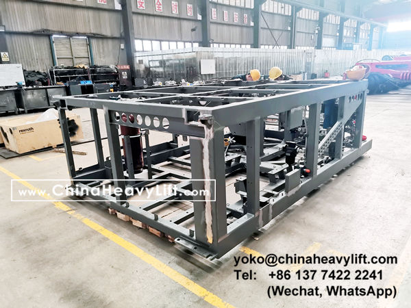 CHINA HEAVY LIFT manufacture compatible Scheuerle SPMT Self-propelled Modular Transporters and PPU power pack unit, www.chinaheavylift.com