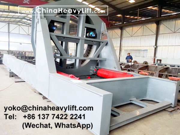 CHINA HEAVY LIFT manufacture 3 sets wind blade adapter, blade lifter and Goldhofer THP/SL modular trailer and compatible Goldhofer SPMT to Thailand, www.chinaheavylift.com