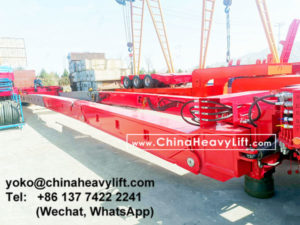 140 ton Vessel Bridge length 22m, compatible Goldhofer THP/UT heavy duty modular trailer multi axles for Taiwan