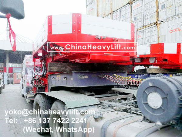 CHINA HEAVY LIFT manufacture 60 axle line Modular Trailer multi axle, gooseneck, Intermediate Spacer, TurnTable, Long-load Swivel Bolster to Thailand compatible Goldhofer THP/SL, www.chinaheavylift.com