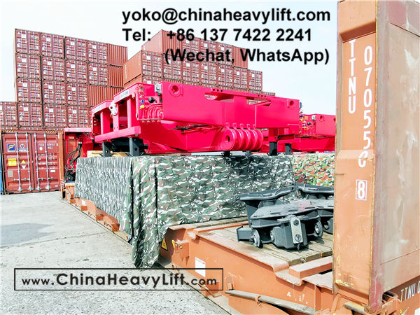 CHINA HEAVY LIFT manufacture 60 axle line Modular Trailer multi axle, gooseneck, Intermediate Spacer, TurnTable, Long-load Swivel Bolster to Thailand compatible Goldhofer THP/SL, www.chinaheavylift.com