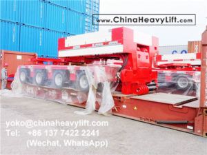 compatible Goldhofer THP/SL, Chinaheavylift manufacture 60 axle line Modular Trailer multi axle, gooseneck, Intermediate Spacer, TurnTable, Long-load Swivel Bolster to Thailand