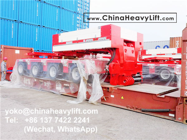 CHINA HEAVY LIFT manufacture 60 axle line Modular Trailer multi axle, gooseneck, Intermediate Spacer, TurnTable, Long-load Swivel Bolster to Thailand compatible Goldhofer THP/SL, www.chinaheavylift.com