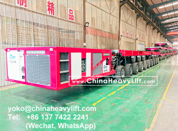 CHINA HEAVY LIFT manufacture 120 axle line Scheuerle SPMT Self-propelled Modular Transporters and PPU power pack unit, www.chinaheavylift.com