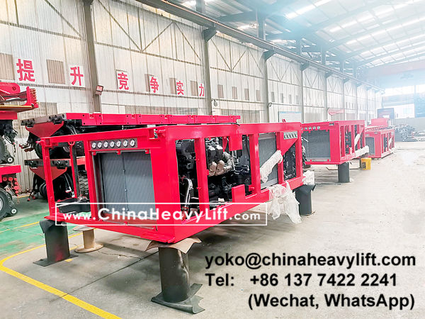 CHINA HEAVY LIFT manufacture 120 axle line Scheuerle SPMT Self-propelled Modular Transporters and PPU power pack unit, www.chinaheavylift.com