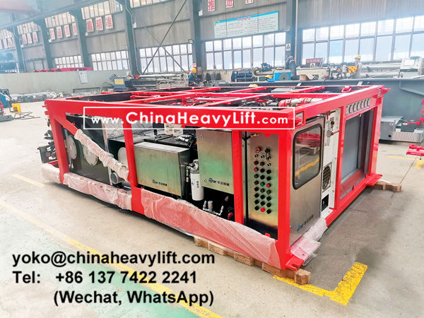 CHINA HEAVY LIFT manufacture 120 axle line Scheuerle SPMT Self-propelled Modular Transporters and PPU power pack unit, www.chinaheavylift.com