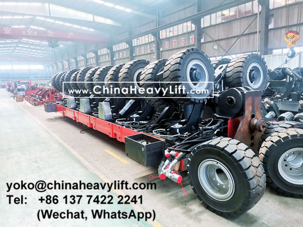 CHINA HEAVY LIFT manufacture 120 axle line Scheuerle SPMT Self-propelled Modular Transporters and PPU power pack unit, www.chinaheavylift.com