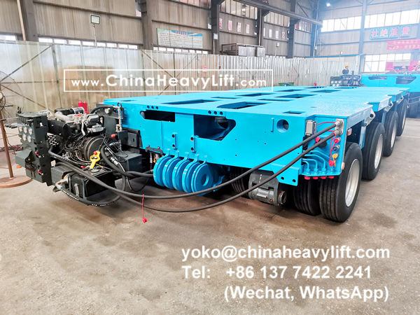 CHINA HEAVY LIFT manufacture 24 axle line modular trailer compatible Goldhofer THP/SL to Manila Philippines, www.chinaheavylift.com