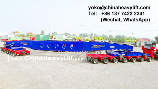 CHINA HEAVY LIFT manufacture 240 ton High Girder Bridge and Nicolas modular trailer multi axles, www.chinaheavylift.com