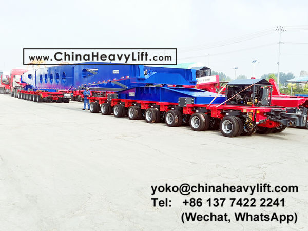 CHINA HEAVY LIFT manufacture 240 ton High Girder Bridge and Nicolas modular trailer multi axles, www.chinaheavylift.com