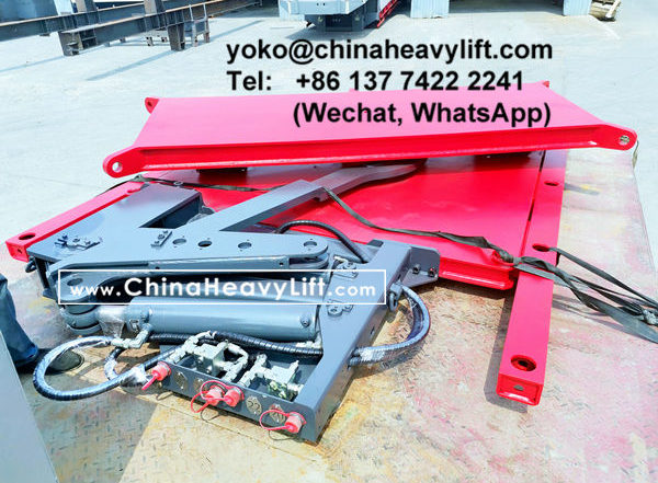 CHINA HEAVY LIFT manufacture Load-load Hydraulic steering Turntable Swivel Bolster for Malaysia compatible Goldhofer THP/SL modular trailer, www.chinaheavylift.com