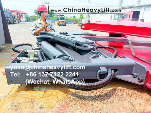 CHINA HEAVY LIFT manufacture Load-load Hydraulic steering Turntable Swivel Bolster for Malaysia compatible Goldhofer THP/SL modular trailer, www.chinaheavylift.com