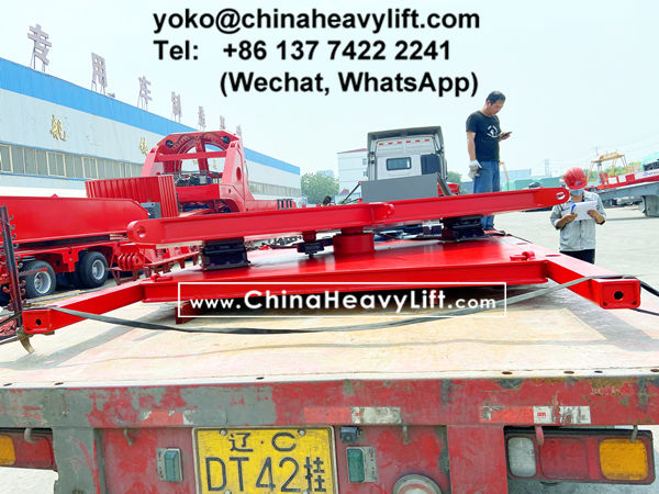 CHINA HEAVY LIFT manufacture Load-load Hydraulic steering Turntable Swivel Bolster for Malaysia compatible Goldhofer THP/SL modular trailer, www.chinaheavylift.com