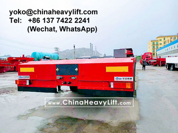 CHINA HEAVY LIFT manufacture 10 axle extendable hydraulic lowbed trailer for wind power transportation project in Ho Chi Minh city HCMC Vietnam, www.chinaheavylift.com