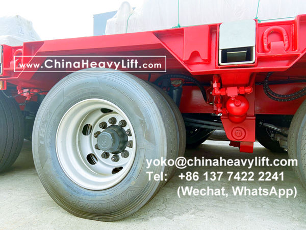 CHINA HEAVY LIFT manufacture 10 axle extendable hydraulic lowbed trailer for wind power transportation project in Ho Chi Minh city HCMC Vietnam, www.chinaheavylift.com