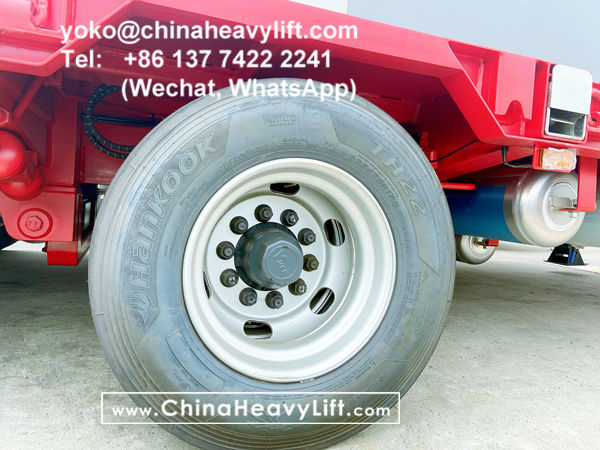 CHINA HEAVY LIFT manufacture 10 axle extendable hydraulic lowbed trailer for wind power transportation project in Ho Chi Minh city HCMC Vietnam, www.chinaheavylift.com