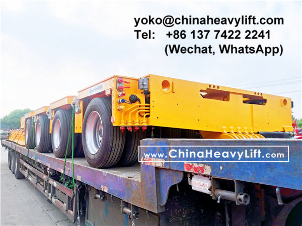 CHINA HEAVY LIFT manufacture 140 ton Vessel Bridge and Split Modular Trailer compatible Goldhofer THP/SL to Manila Philippines, www.chinaheavylift.com