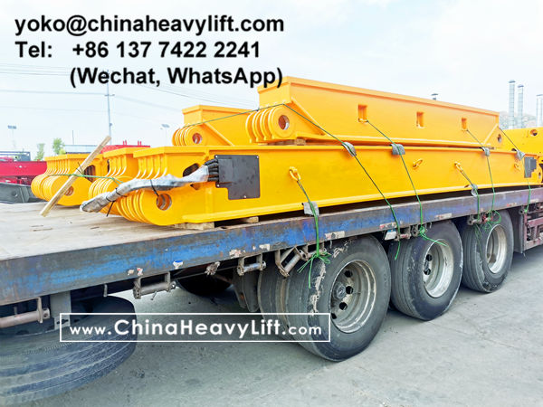 CHINA HEAVY LIFT manufacture 140 ton Vessel Bridge and Split Modular Trailer compatible Goldhofer THP/SL to Manila Philippines, www.chinaheavylift.com