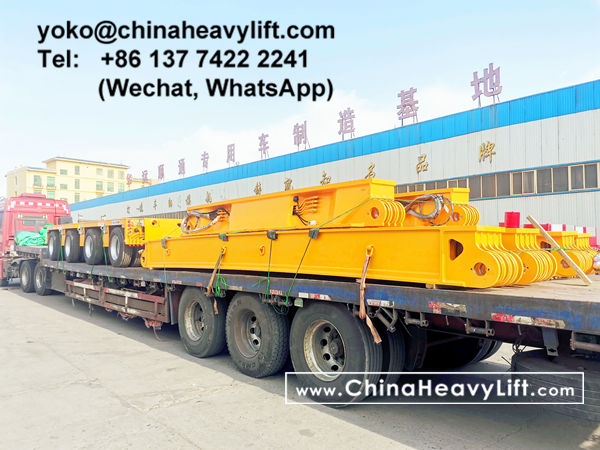 CHINA HEAVY LIFT manufacture 140 ton Vessel Bridge and Split Modular Trailer compatible Goldhofer THP/SL to Manila Philippines, www.chinaheavylift.com